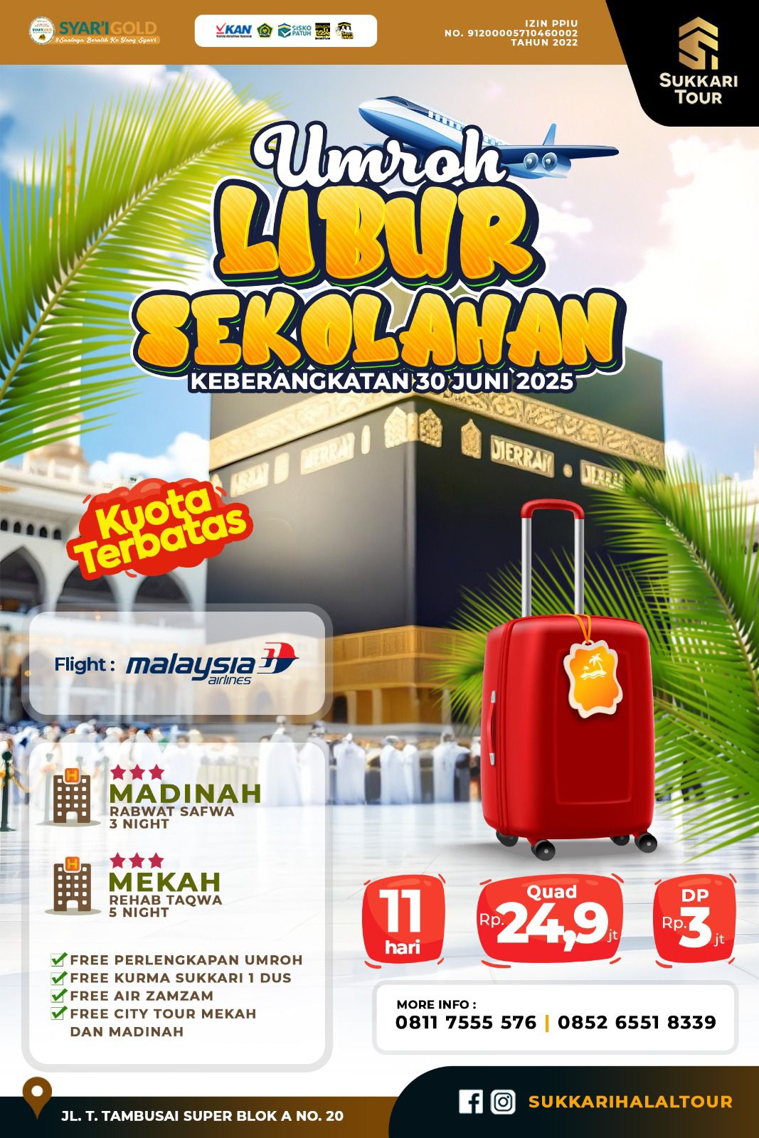 Umroh Liburan Sekolah (Juni)
