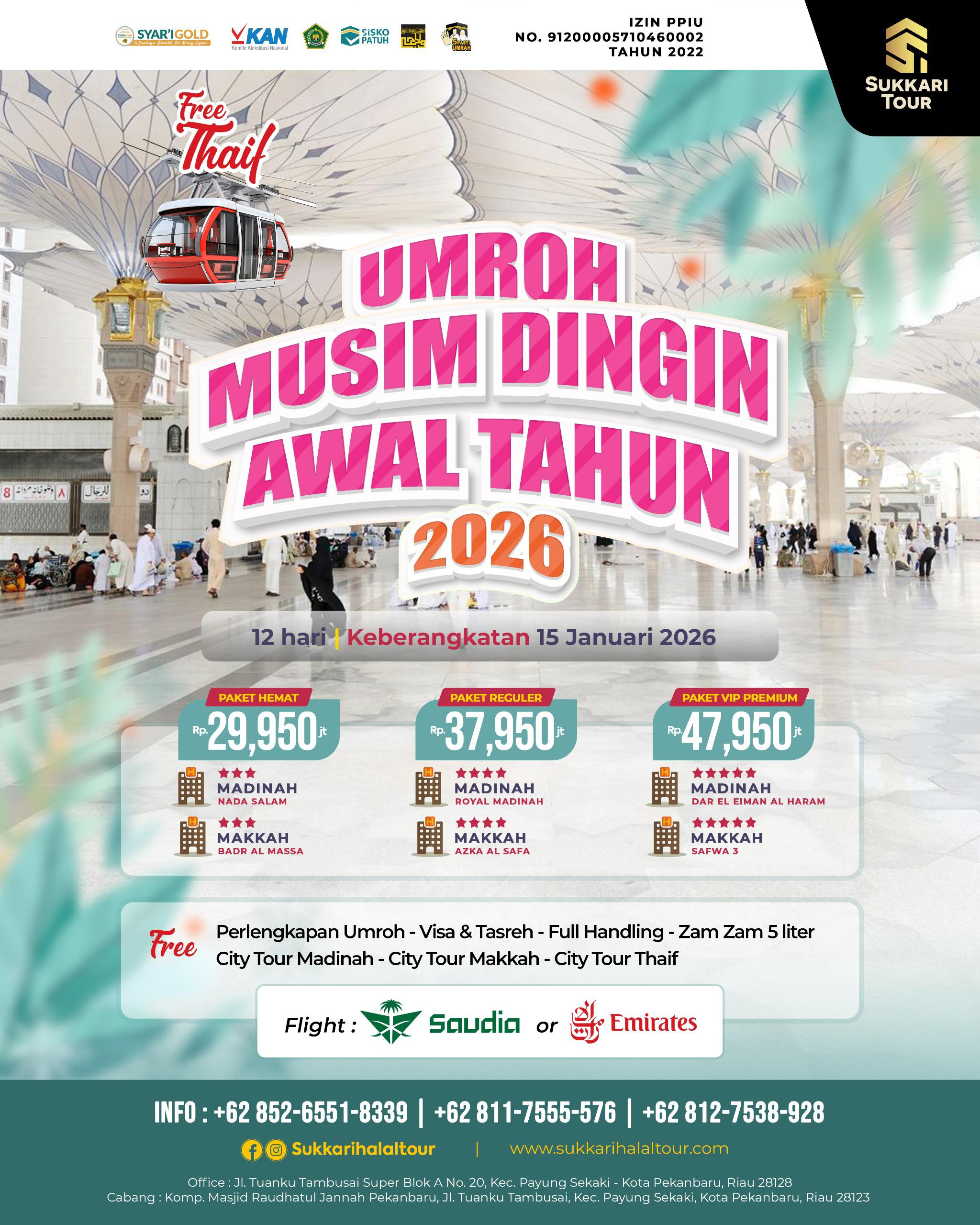 Umroh Musim Dingin 2026